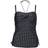 Wiki Santa Teresa Tankini Top - Black Patterned