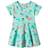 Frugi Little Spring Skater Dress - St Agnes Mermaid Magic (DRS908AMM)