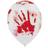 Amscan Latex Ballon Bloody Hand White/Red