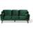 Beliani Lokka Velvet Soffa 204cm 3-sits