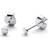 Jukserei Punkt Ear Earrings - Silver