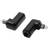 LogiLink 90° Angled Toslink-Toslink M-F Adapter