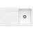 Villeroy & Boch Evier 1 Bac Siluet 50 Snow White CeramicPlus