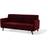 Beliani Senja Red Sofa 200cm 3 Seater