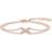 Thomas Sabo Glam & Soul Cross Bracelet - Rose Gold/White