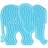 Hama Beads Maxi Transparent Pegboard Elephant 8201