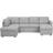 Beliani Karrabo Light Gray Soffa 285cm 4-sits