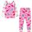 Hatley Darling Dinos Raglan Pajama Set - Pink (S19PDK1269)