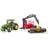 Bruder John Deere 7930 with Forestry Trailer & 4 Trunks 03054