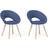 Beliani Roslyn 2-pack Köksstol 80cm 2st