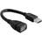 Akyga USB A-USB A M-F 2.0 0.2m