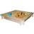 Woody Square Sandpit with Protecting Cover