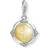 Thomas Sabo Charm Club Vintage Globe Charm - Gold/Silver/White