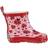 Playshoes Botas de lluvia de goma para bebé niña - Rouge