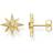 Thomas Sabo Star Earrings - Gold/White