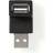 Nedis USB A-USB A M-F 2.0 Angled Adapter