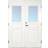 Scandidoor Standard Årjäng Ytterdörr Frostat glas S 0502-Y H (150x210cm)