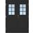 Scandidoor Standard Åmål Ytterdörr Frostat glas S 9000-N V (140x200cm)