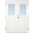 Scandidoor Standard Åmål Ytterdörr Frostat glas S 0502-Y H (140x210cm)