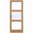 Swedoor Easy Nature GW3 Oak Skjutdörr Klarglas (72.5x194cm)