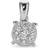 Nuran Coronet Pendant - White Gold/Diamond