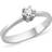 Nuran Star Ring - White Gold/Transparent