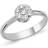 Nuran Flora Ring - White Gold/Diamond