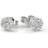 Nuran Flora Earrings - White Gold/Diamond