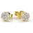Nuran Flora Earrings - Gold/Diamond