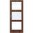 Swedoor Easy Nature GW3 Walnut Skjutdörr Klarglas (72.5x204cm)