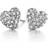 Spirit Icons Glowing Heart Earrings - Silver/Transparent