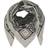 Lala Berlin Triangle Monogram Scarf M - Black on Flanella