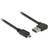 DeLock Left/Right Easy-USB USB A-USB Micro-B 2.0 Angled 0.5m