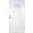 Scandidoor Standard Forsa Ytterdörr Frostat glas S 0502-Y H (100x200cm)