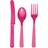 Amscan Cutlery Magenta Pink 24-pack