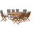 Beliani Maui Patio Dining Set, 1 Table incl. 8 Chairs