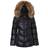 Hollies Nathalie Long Down Jacket - Black/Nature