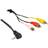 DeLock Angled 3.5mm-3RCA 1.5m