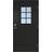Scandidoor Standard Åmål Ytterdörr Frostat glas S 9000-N V (100x200cm)