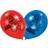 Amscan Latex Ballon Super Mario Rød/Blå 6-pack
