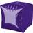 Amscan Foil Ballon Cubez Purple