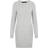 Vero Moda O-Neck Knitted Dress - Grey/Light Grey Melange