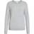 Vila Ril Round Neck Knitted Pullover - Grey/Light Grey Melange