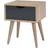 LPD Furniture Scandi Bedside Table 36x40cm