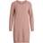 Vila Long Sleeved Knitted Dress - Pink/Ash Rose