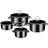 GSW Profi Black Star Set med lock 4 delar