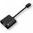 Techly IDATA HDMI-VGA2AU HDMI-VGA/3.5mm/USB Micro-B M-F 0.2m