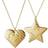 Georg Jensen Heart and Star 2019 Gold Juletræspynt 4cm 2stk