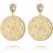 Caroline Svedbom Alexandra Earrings - Gold/Silk