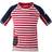 Didriksons Surf UV T-shirt - Chili Red Simple Stripe (502473-946)